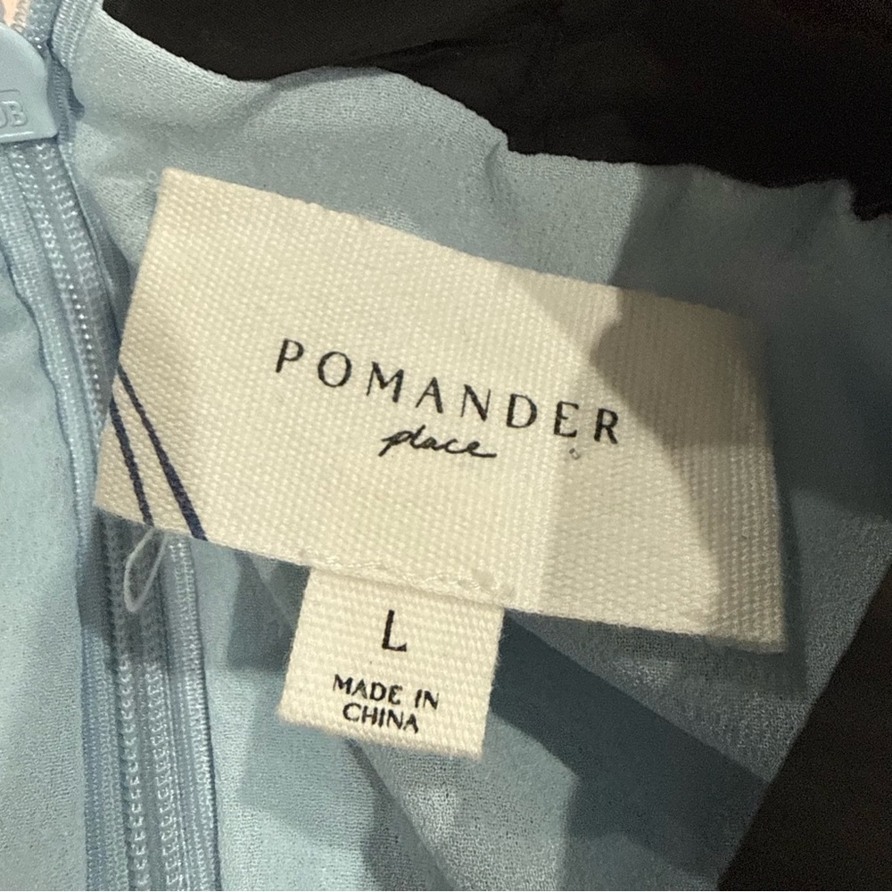Tuckernuck Pomander Place Dress Coco Mini Bow in Light Blue Tweed - Picture 5 of 6
